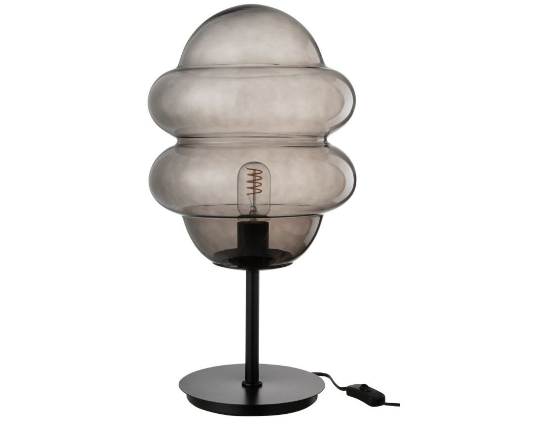 Tafellamp Honinglepel Glas Grijs