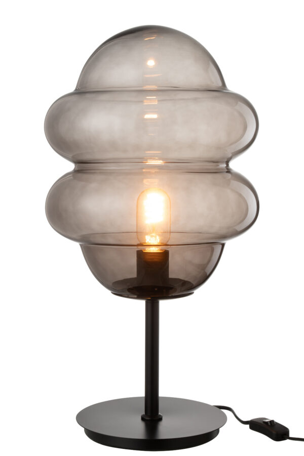 Tafellamp Honinglepel Glas Grijs