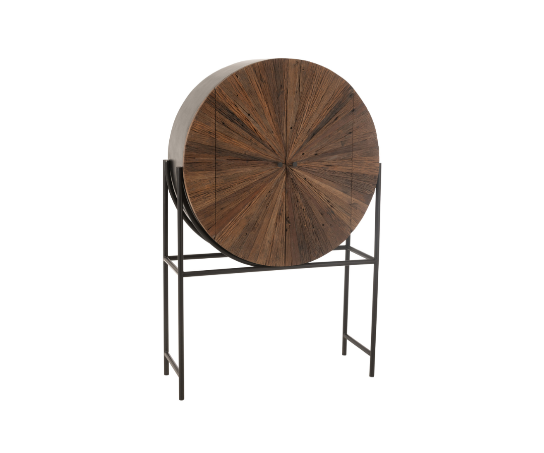 Barkast Shanil Rond bruin zwart