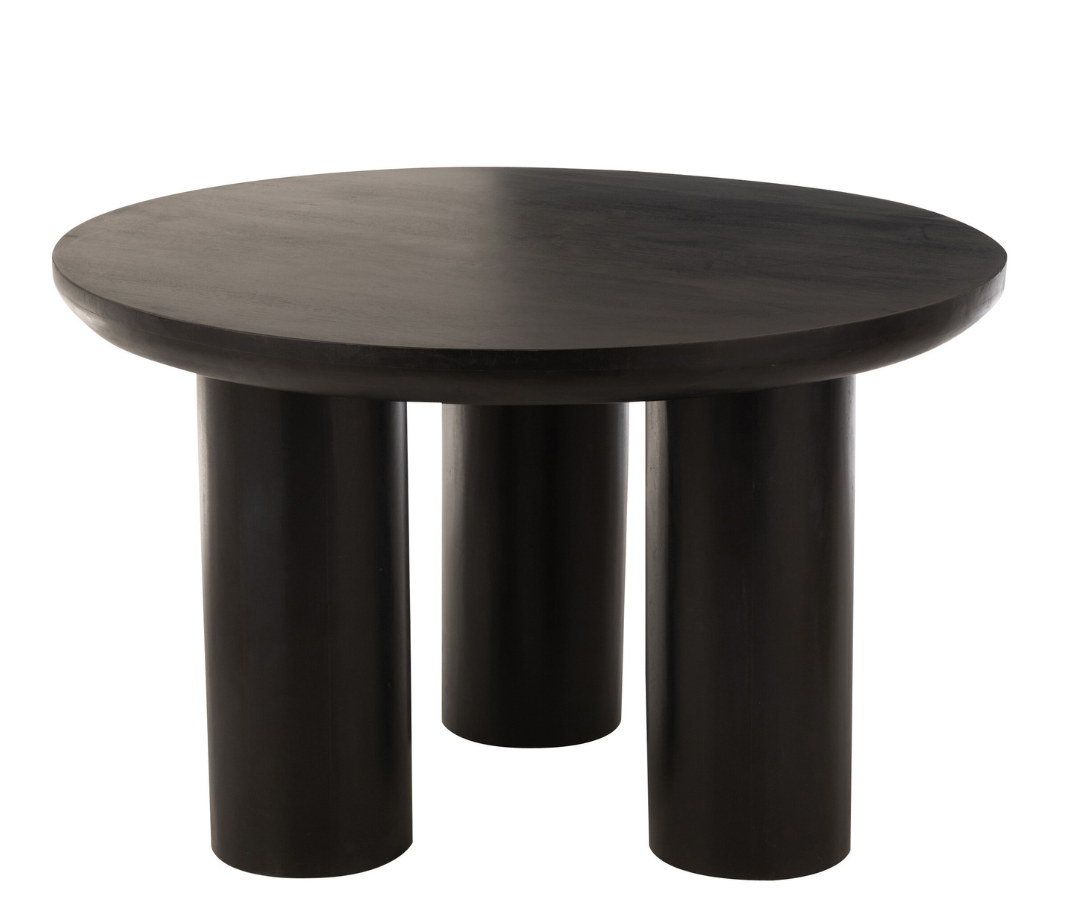 Eettafel Tris Mangohout Zwart (1) Eettafel Tris Mangohout Zwart