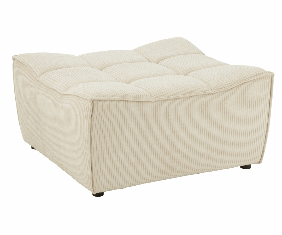 Poef Grid Beige 46044 Poef Grid Beige