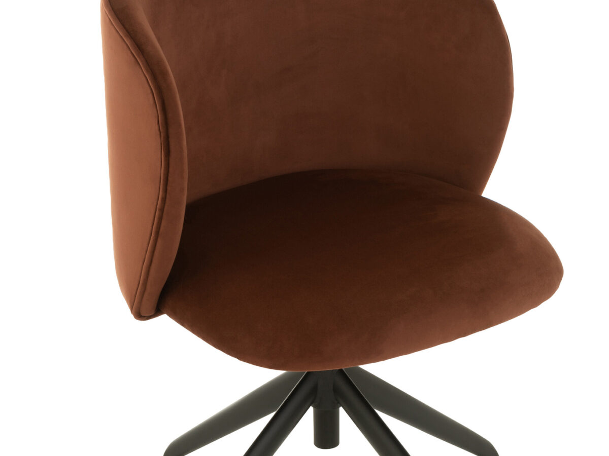 Stoel Turn Up /Down Fluweel Donkerbruin