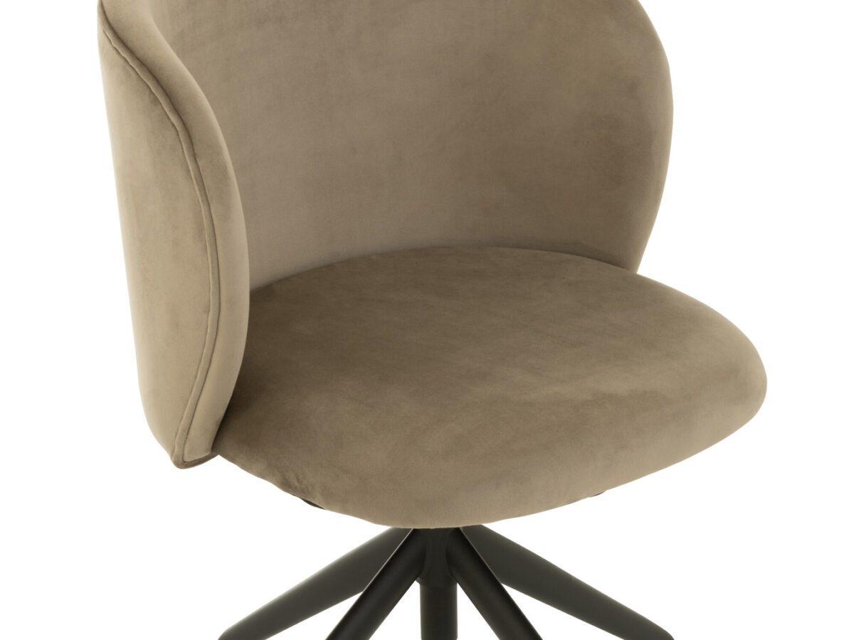 Stoel Turn/Up/Down Velours Donkergrijs