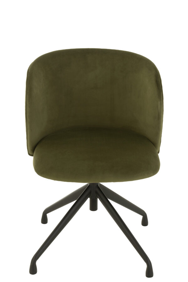 Stoel Turn Up/Down Fluweel Donkergroen