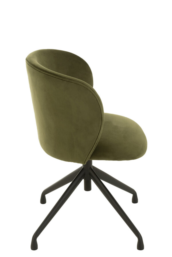 Stoel Turn Up/Down Fluweel Donkergroen