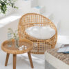Loungestoel Lise + kussen Beige