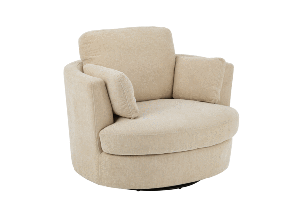 Lounge stoel Swiv Beige draaibaar