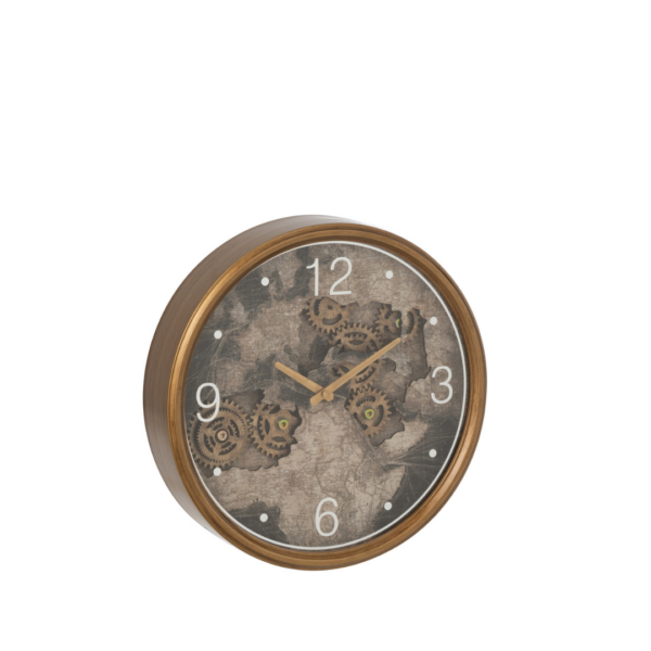 wandklok Europa goud small