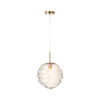 Hanglamp Honingraat Glas Licht Cognac
