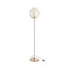 49101 Vloerlamp Honingraat Glas Licht Cognac Vloerlamp Honingraat Glas Licht Cognac