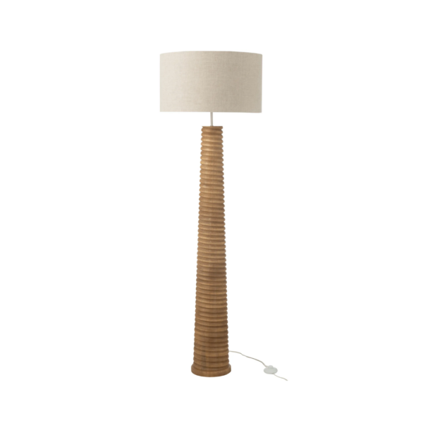 49426 Vloerlamp Schroefdraad Ailanthushout Naturel Grijs Vloerlamp Schroefdraad Ailanthushout Naturel / Grijs
