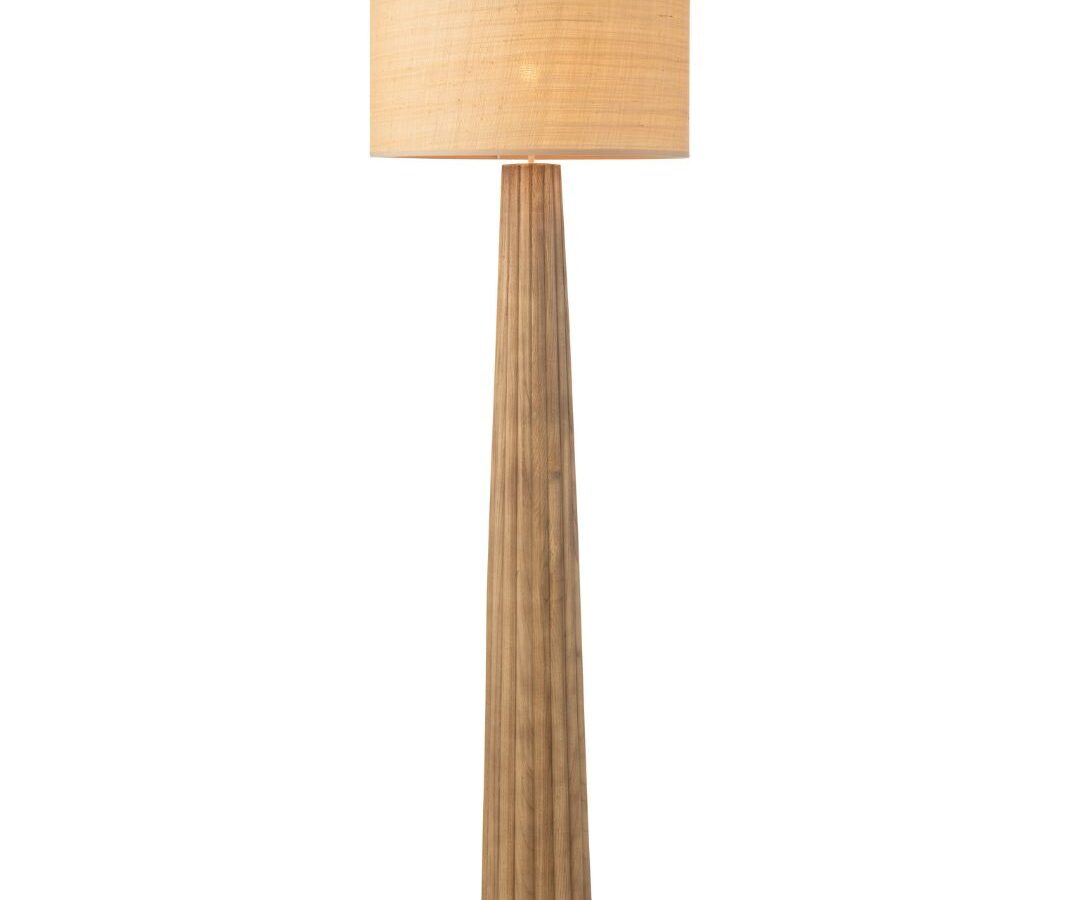 Vloerlamp Paraplu Ailanthus Hout Naturel