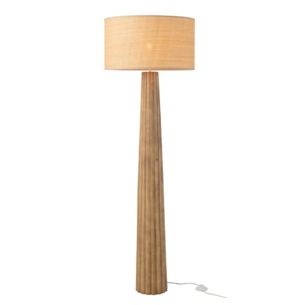 Vloerlamp Paraplu Ailanthus Hout Naturel