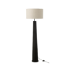 Vloerlamp Schroefdraad Ailanthushout Zwart/Grijs