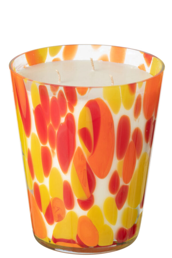 Geurkaars Noa Rood/Geel Groot-95 Uur