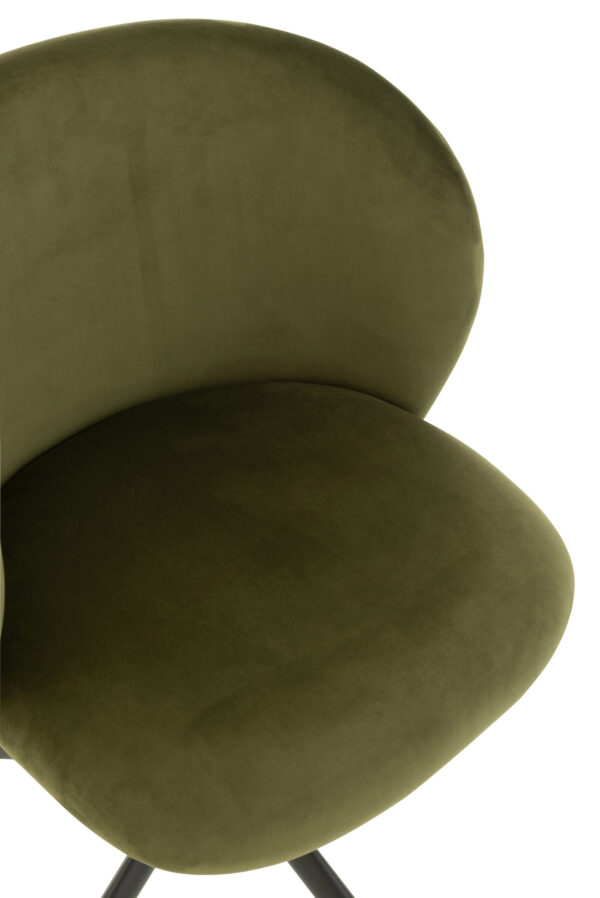 Stoel Turn Up/Down Fluweel Donkergroen