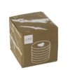 Set van 6 marmeren onderzetters, wit