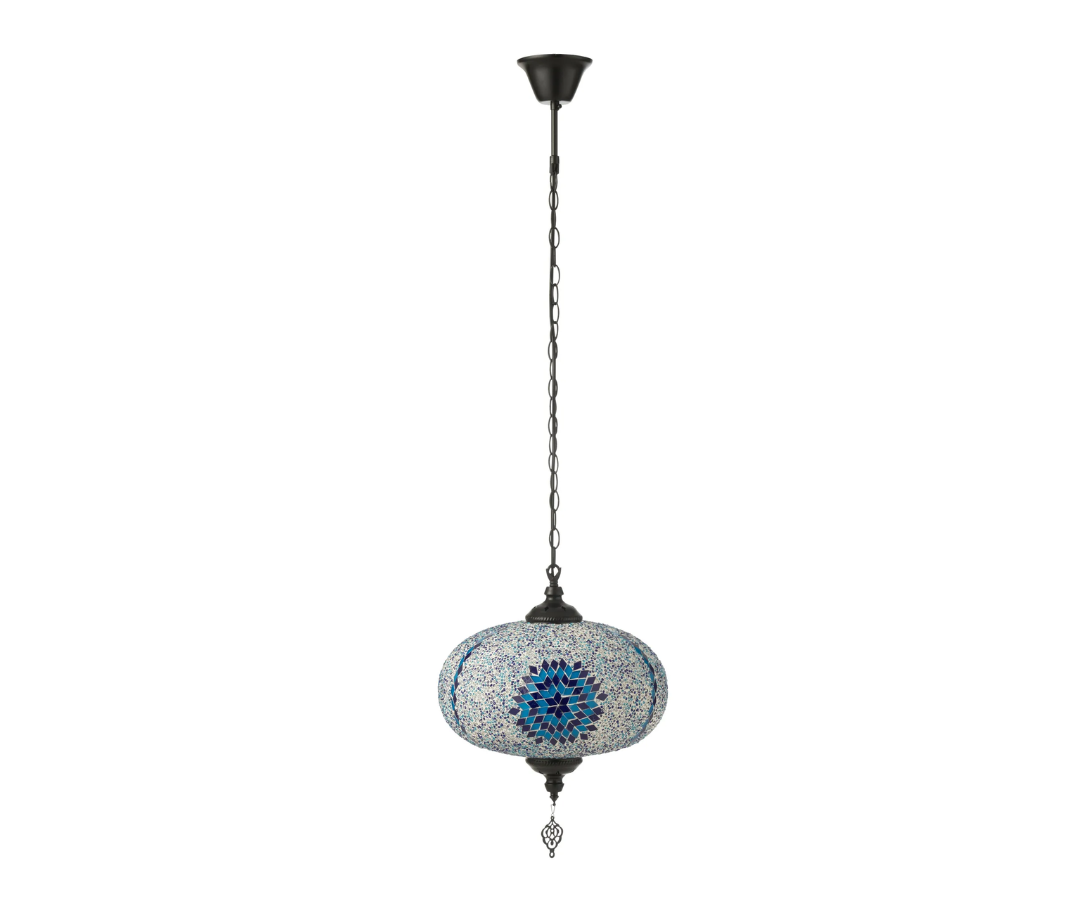 Hanglamp Mozaïek Blauw Large