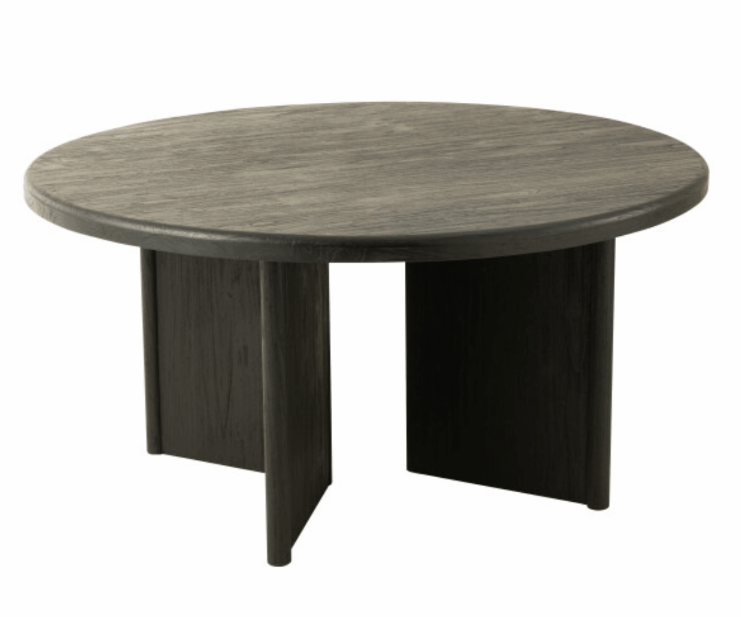 Eettafel Lio teakhout Ø150 cm Zwart 43744 Eettafel Lio teakhout Ø150 cm Zwart is een prachtige, tijdloze eettafel voor wie zoekt naar een moderne eettafel thuis