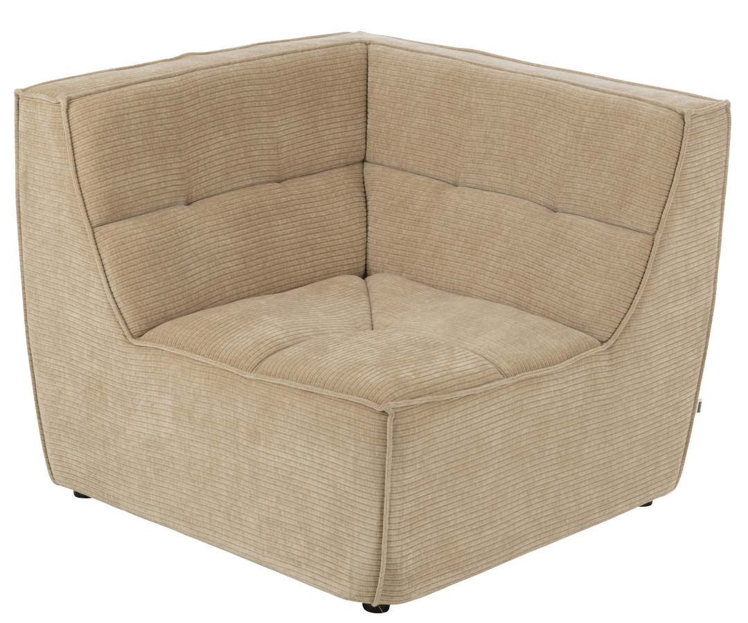 Hoekelement Grid Donkerbeige