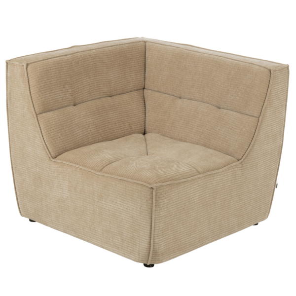 Hoekelement Grid Donkerbeige