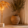 Vloerlamp Kokospalm Rotan