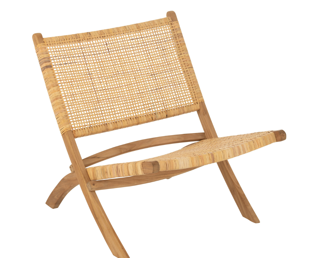 Loungestoel Faye Teakhout