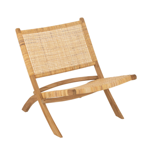 Loungestoel Faye Teakhout