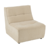 Beige 1-zits sofa in Japandi stijl