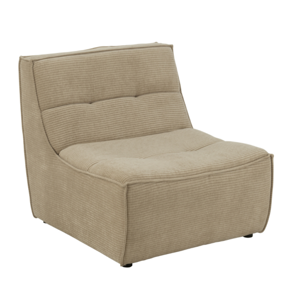 1-zits Sofa in het donkerbeige. Voor een knus en gezellig interieur