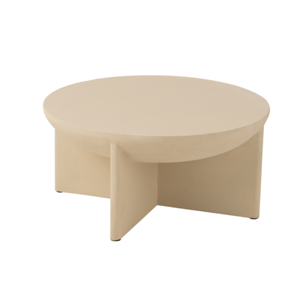 Ronde Salontafel Mangohout Beige J-line