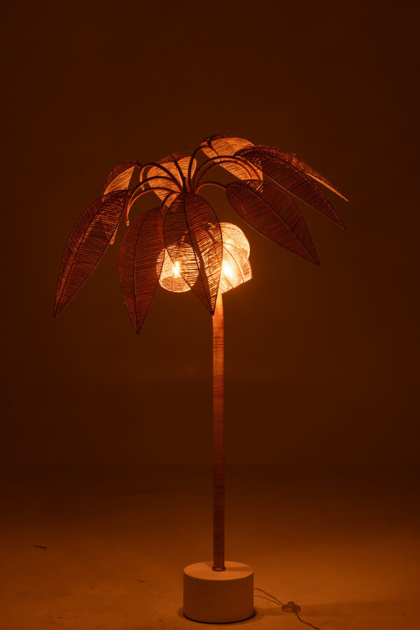 Vloerlamp Kokospalm Rotan