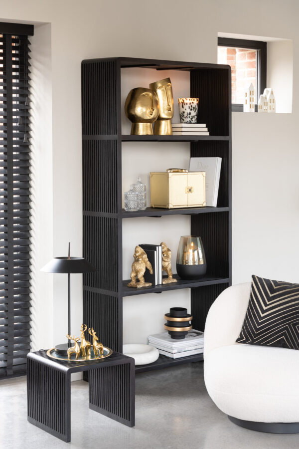 Wandkast Gigi 4 planken Zwart