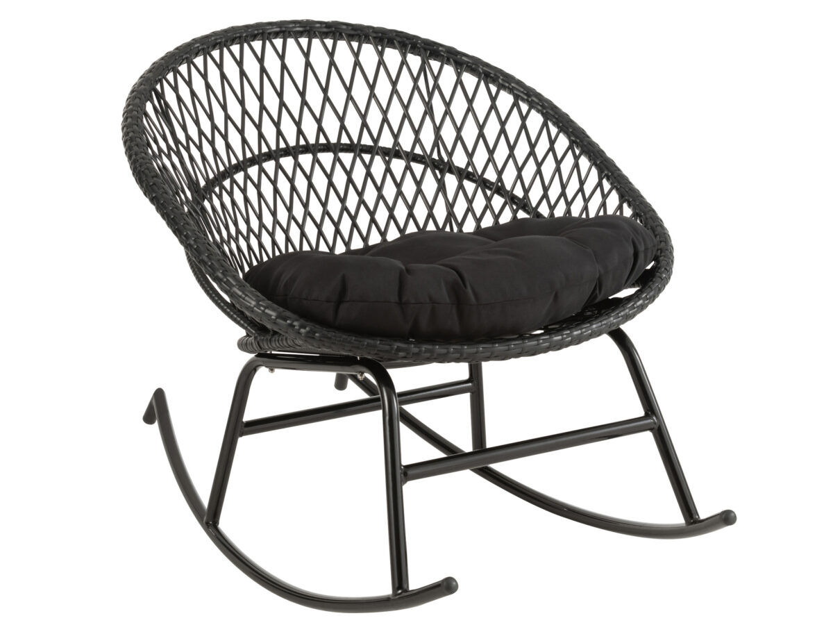 Schommelstoel Zayo Zwart