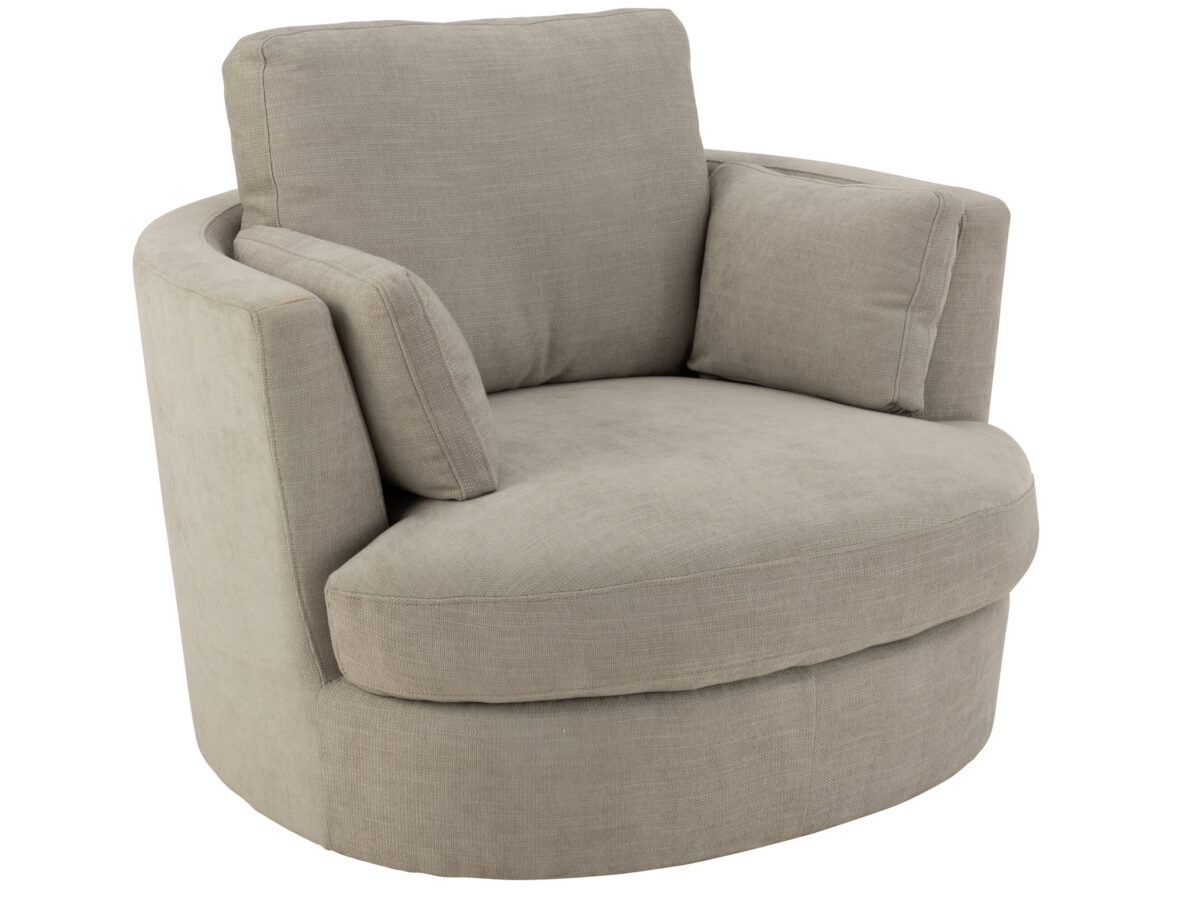 Lounge Stoel Swiv Grijs Draaibaar