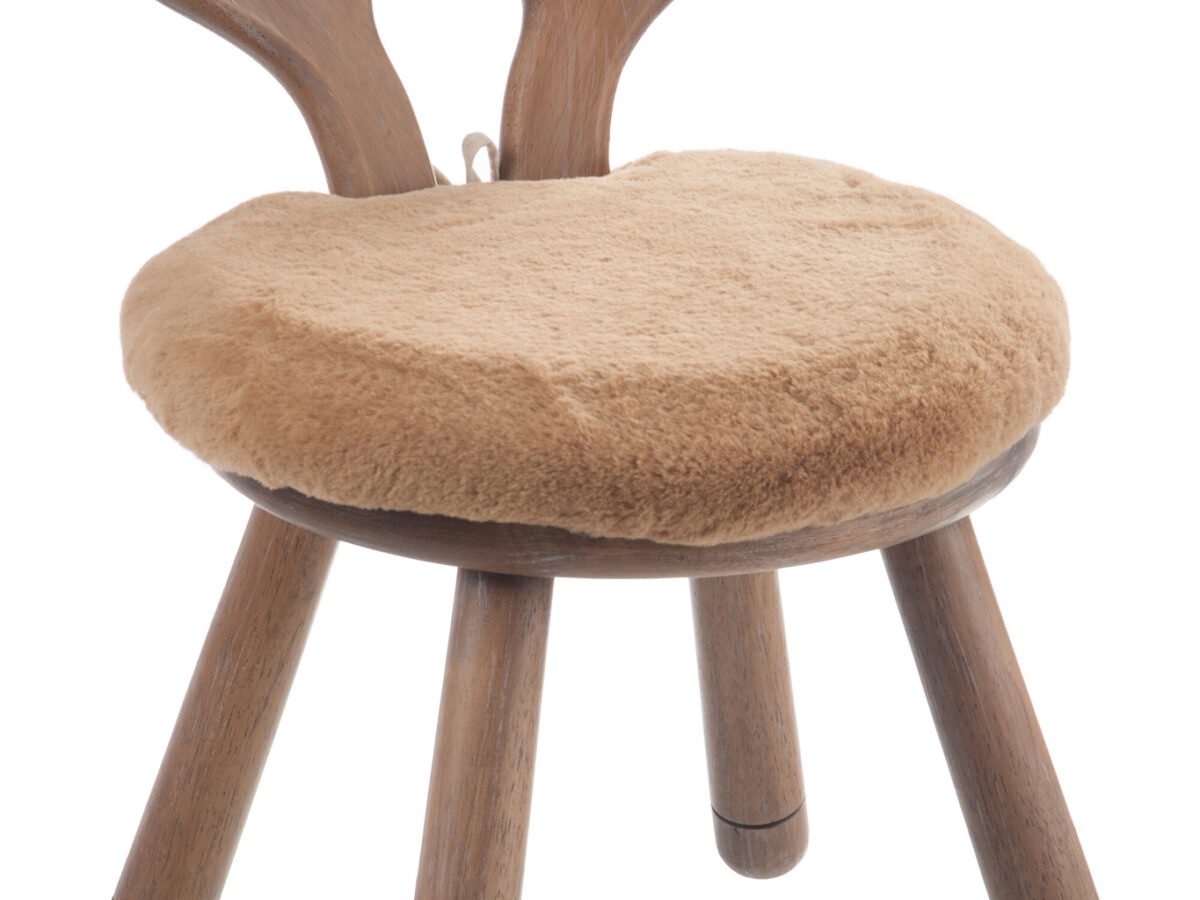 Stoel Oor Hert Hout Natuurlijk