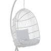 Hangstoel Ovaal Staal Wit