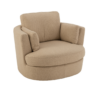Lounge Stoel Swiv Donker Beige