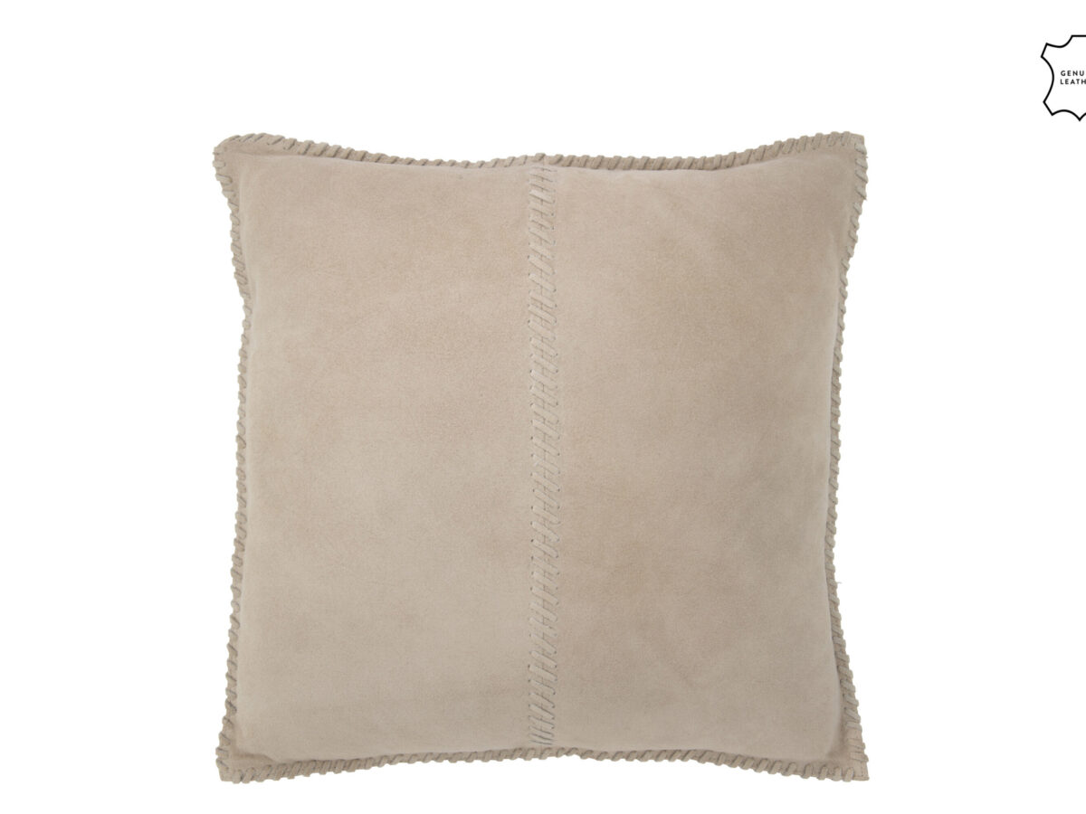 Kussen Centre Line Leder Grijs