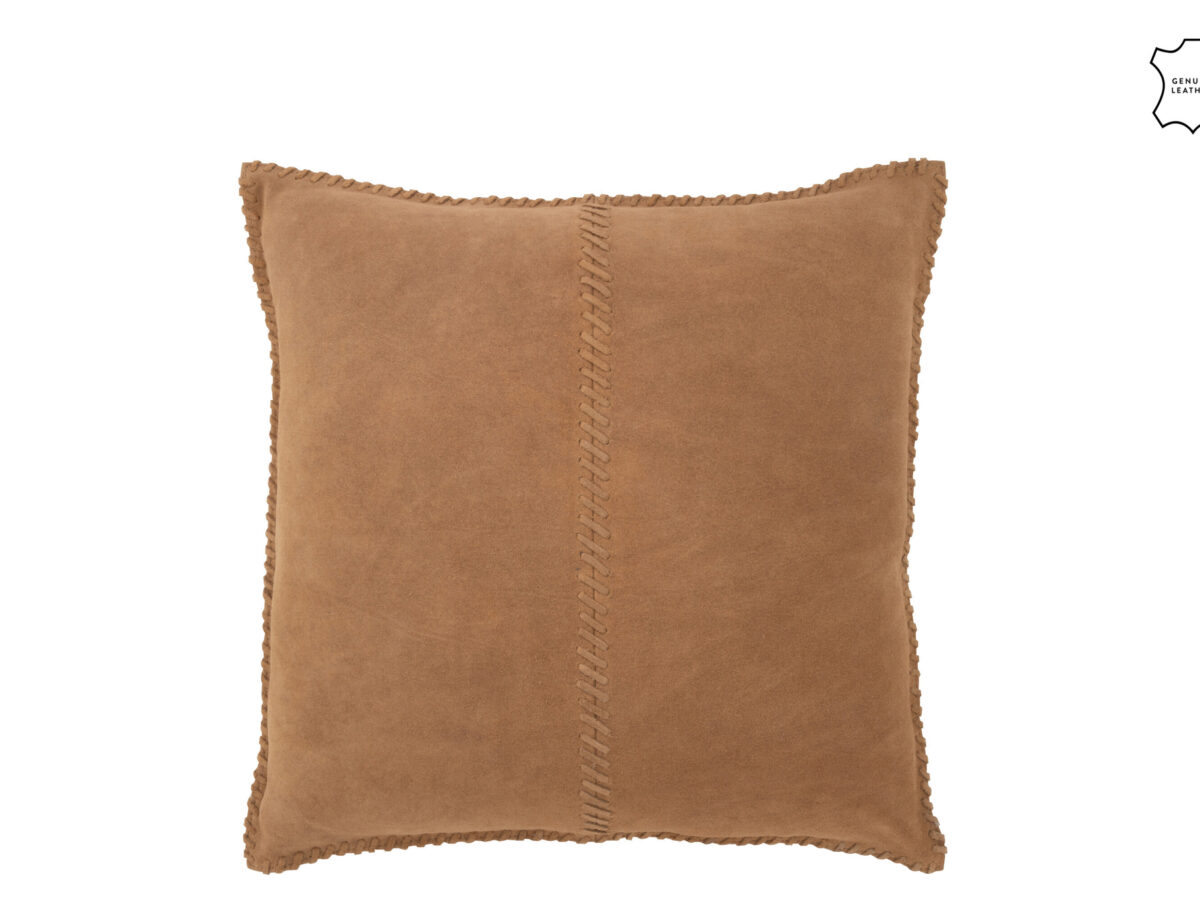Kussen Centre Line Leder Camel