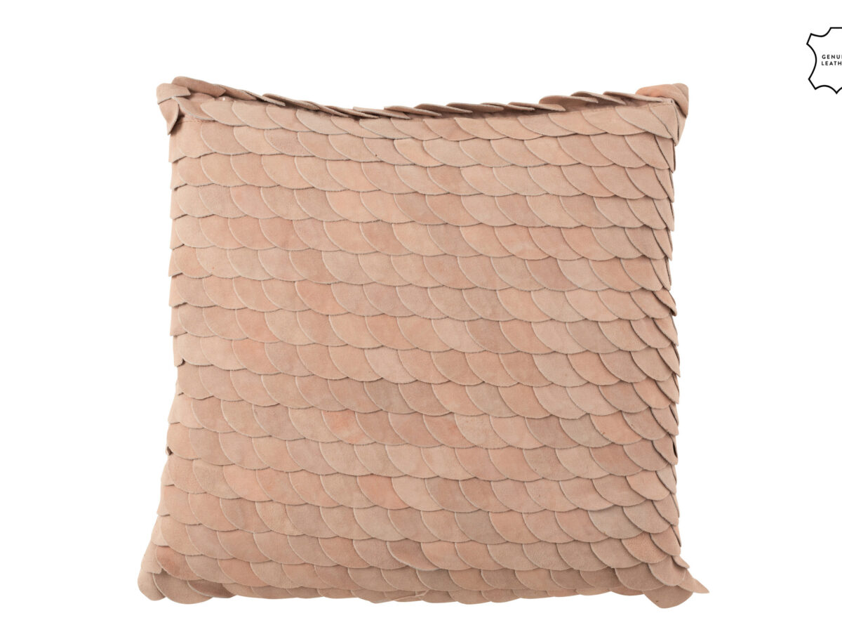 Kussen Scal Squar Leder Pink