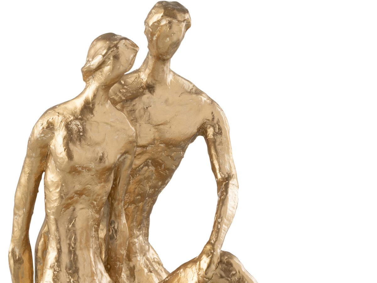 Koppel zittend goud