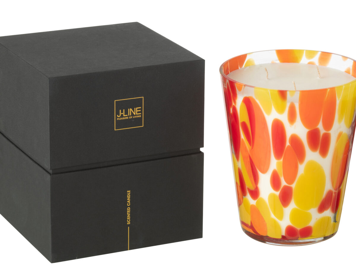 Geurkaars Noa Rood/Geel Groot-95 Uur