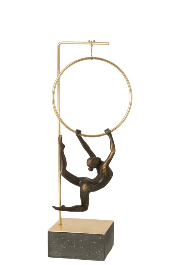 Gymnaste Hoepel Alpha Zwart/Goudkleurig