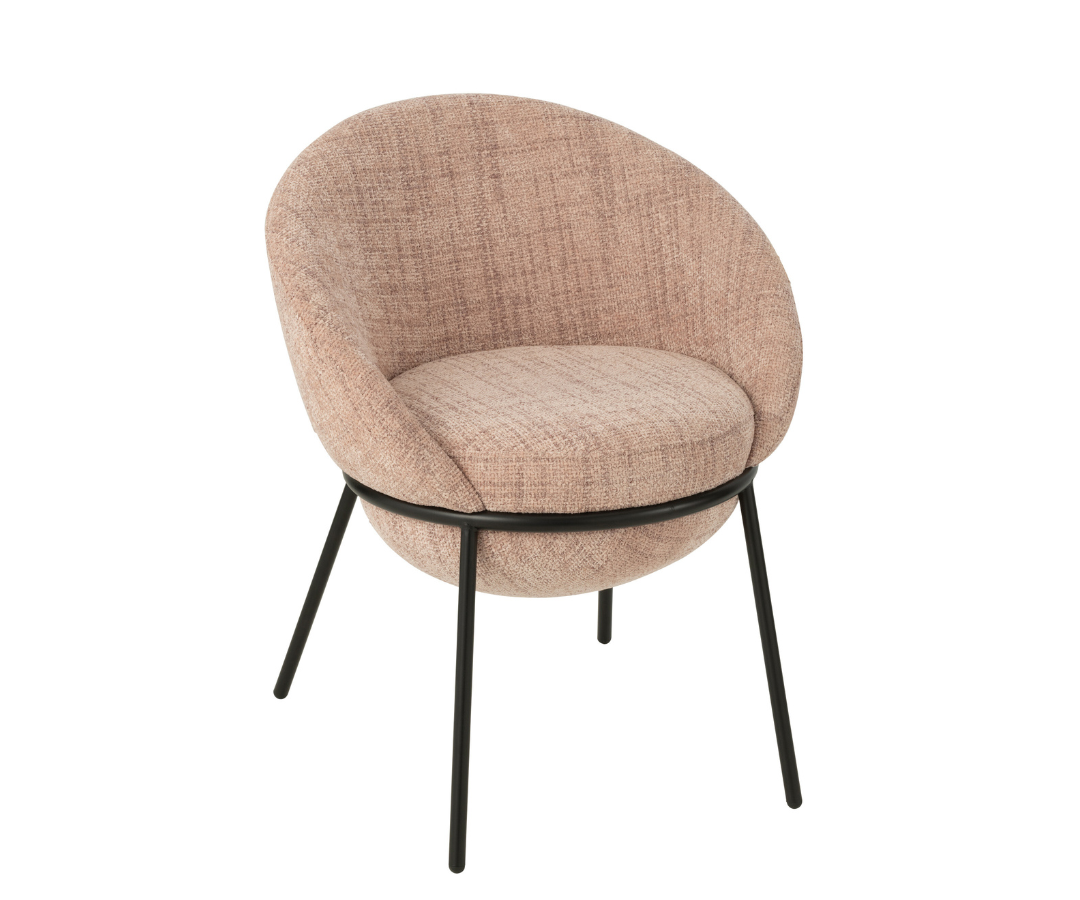 Stoel Esmeralda poederroze