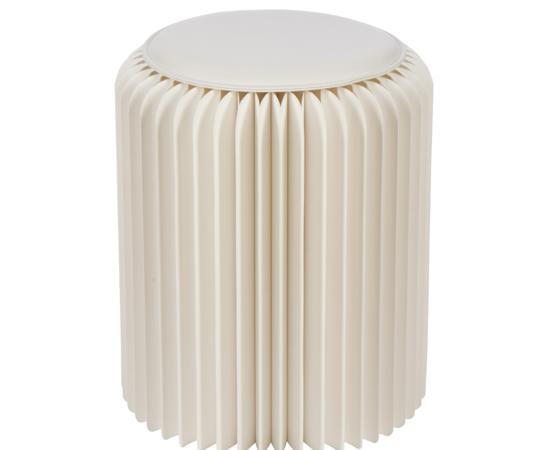 Opvouwbare Poef Off-white | J-line