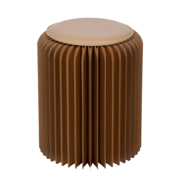 Opvouwbare Poef Bruin | J-line 56757 Opvouwbare Poef Bruin | J-line