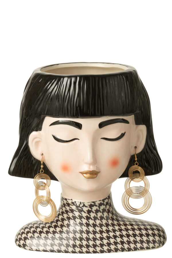 Vaas Pied-De-Poule Margo Keramiek Multicolor