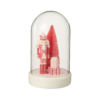 Decoratieve stolp met LED-notenkraker Roze/Rood
