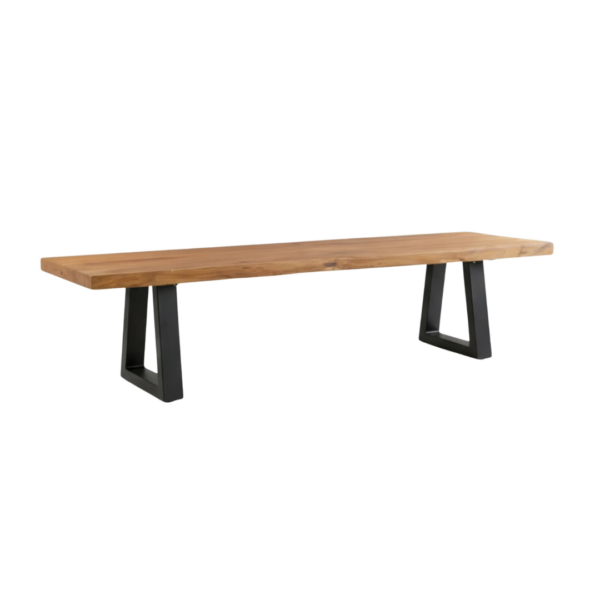 JAECOL038N-280 Bank met ijzeren poten – naturel – 280cm Bank met ijzeren poten - naturel - 280cm